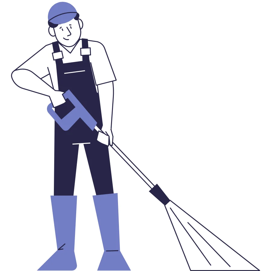 High-pressure washing service by AE Exterior Cleaning for exterior surfaces