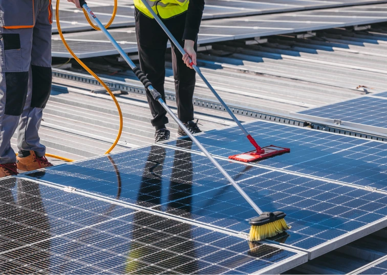 Gleaming solar panels in Upton Park after professional solar panel cleaning services by an AE Exterior Cleaning Ltd. team member.